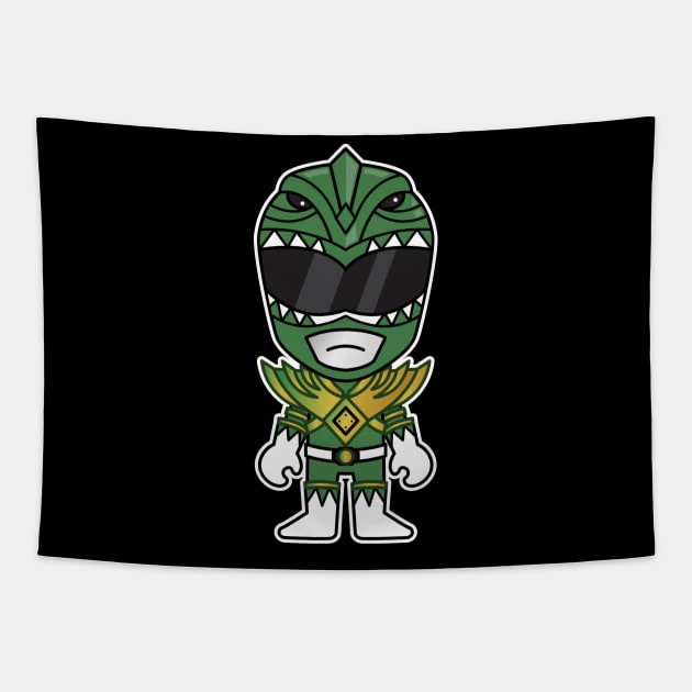 Chibi Tommy Green Ranger Tapestry by Chibi Pops