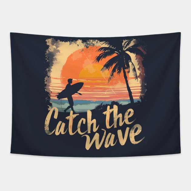 Catch the Wave Tapestry by CreArtive