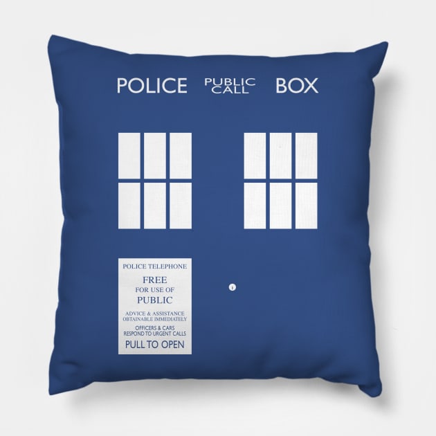 Dr Who TARDIS Pillow by Function9