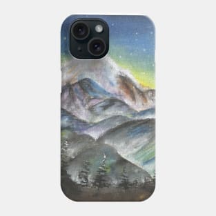 The mountains at night Phone Case