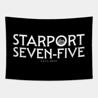 Retro Starport Wordmark Tapestry