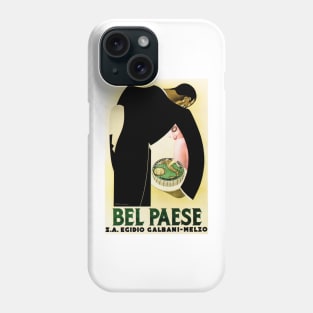 BEL PAESE FORMAGGIO CHEESE Vintage Italian Food Advertisement Art Deco Phone Case