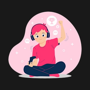 Pink gamer T-Shirt