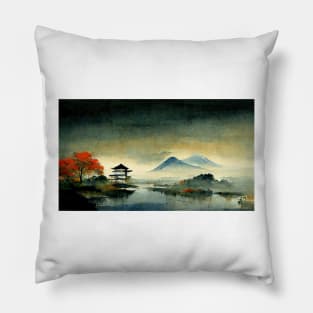 Japan landscape Pillow