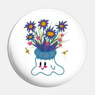 Little Ghost Garden Pin