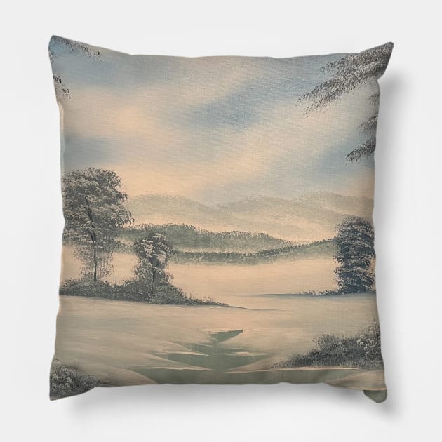 Snowy Solitude Pillow by J&S mason