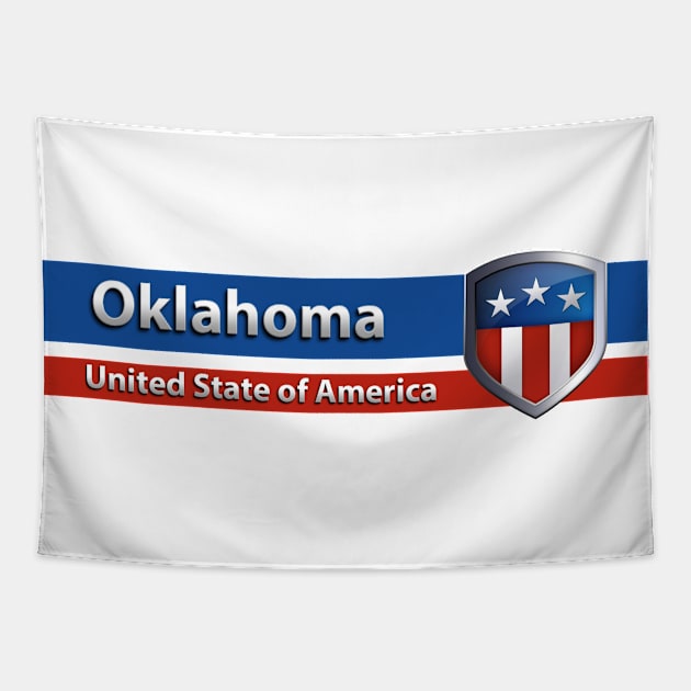 Oklahoma - United State of America Tapestry by Steady Eyes