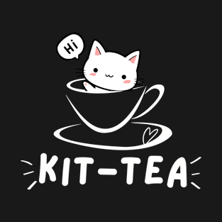 Kit-Tea Funny Cat in a Cup T-Shirt