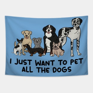 Pet All the Dogs Tapestry