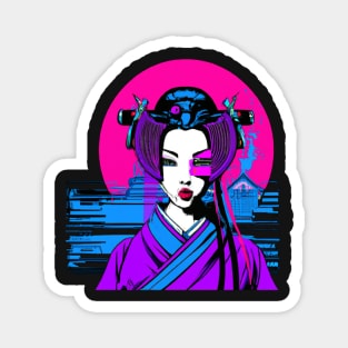 Geisha Samurai Magnet