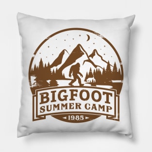 Bigfoot Summer Camp Pillow