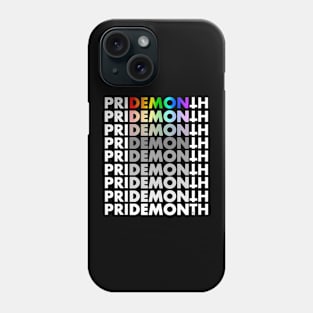 PRIDE DEMON (white text) Phone Case