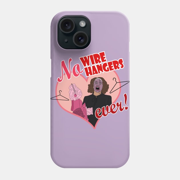 NO WIRE HANGERS Phone Case by SortaFairytale