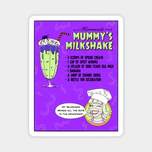 halloween mummy milkshake Magnet