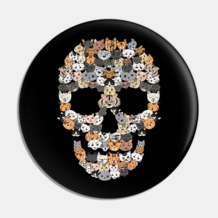 Cat Skull Design Pin