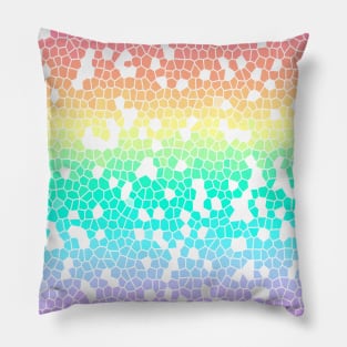 Pastel Pride Flag Mosic Graphic Design Style 2 Pillow