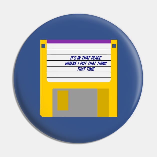 Hackers Garbage File Disk Pin by ATBPublishing