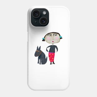 Dorothy the dog walker Phone Case