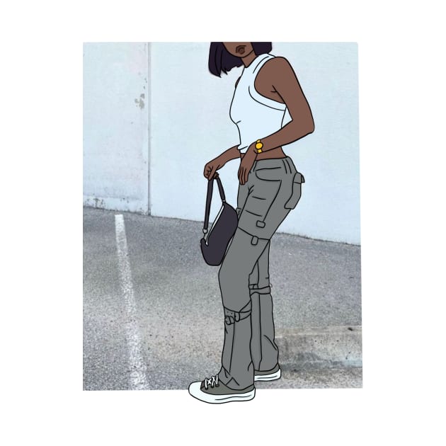 Black Woman Cartoon Collection by 09GLawrence