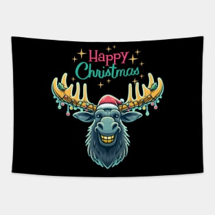 Merry Christmoose Moose Christmas 2024 Tapestry