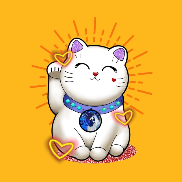 Lucky cat by C-Digitalart