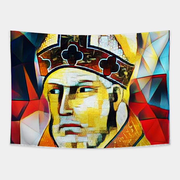 St. Augustine Abstract Portrait | St. Augustine Artwork 2 Tapestry by JustLit