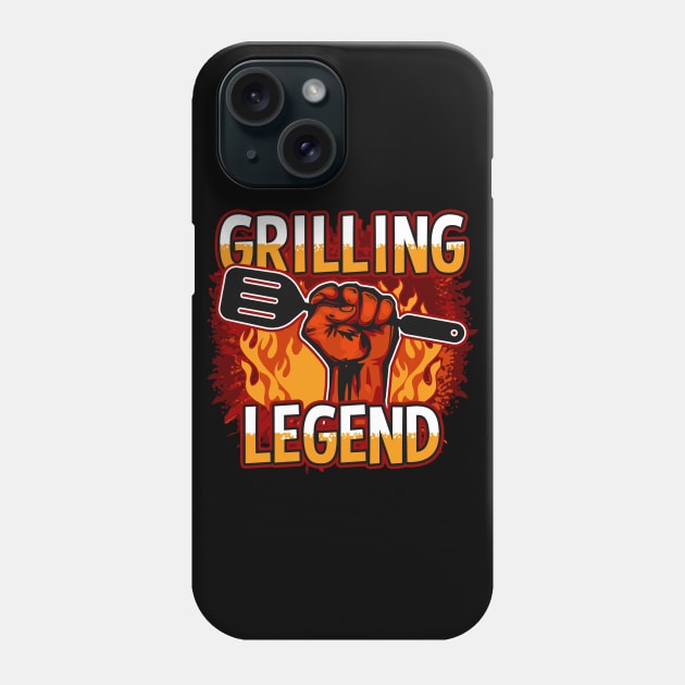 Grill Legend BBQ Phone Case by RadStar