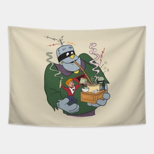 Retro Frankenstein Jr Tapestry