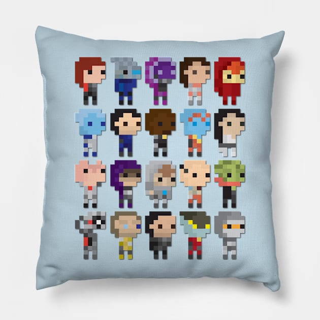 Pixelfect (femshep) Pillow by sparkmark