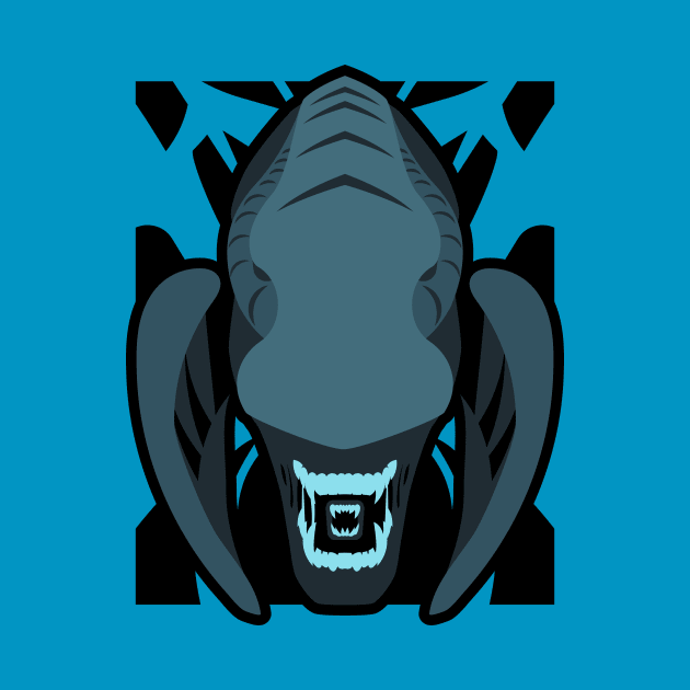 Xenomorph Head Simplified by Baggss