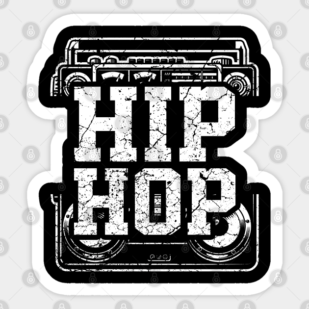 Old School Hip Hop Music - Hip Hop - Sticker | TeePublic