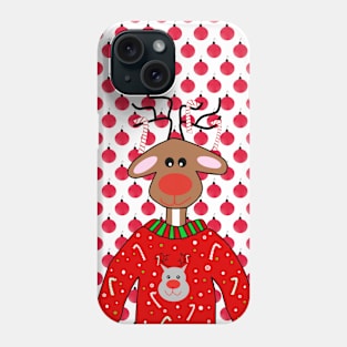 UGLY Christmas Sweater For Reinder Phone Case