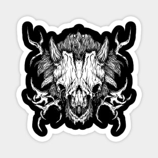 Skull demon devil Magnet