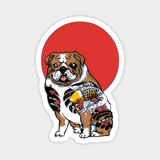 Yakuza English Bulldog Magnet