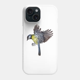 Aussie with Eurasien Blue Tit Phone Case