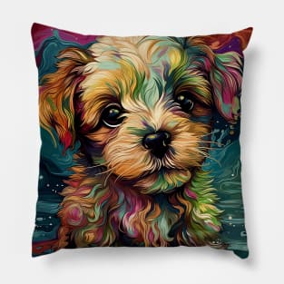 Cute little beautiful puppy. Pillow