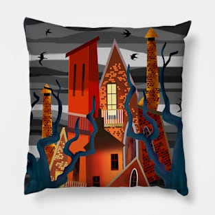 The Crooked House Pillow