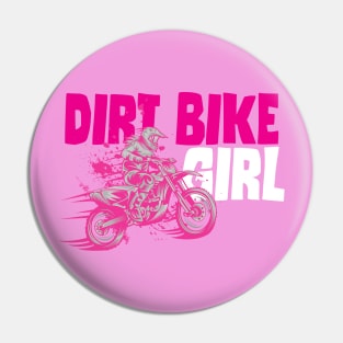 Dirt Bike Girl For Her Pin