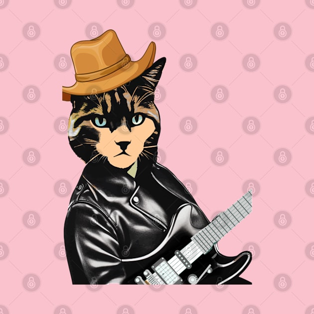 Kiki the Guitar Cat by Kishu