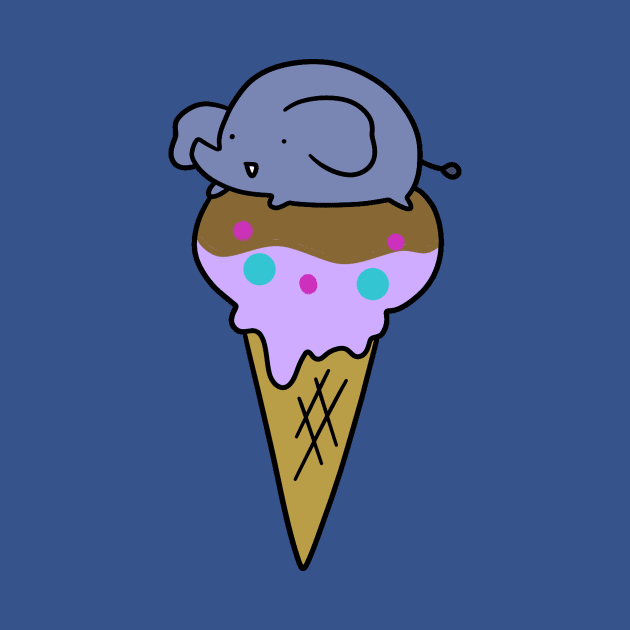 Elephant Icecream Cone by saradaboru