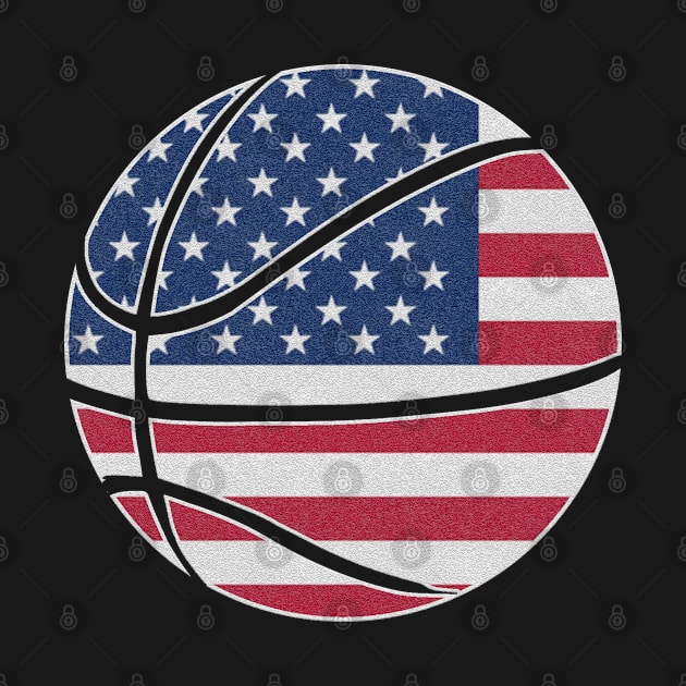 Basketball Amarican flag by Shariss