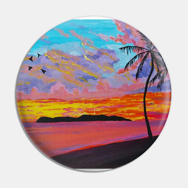 Bleeding sunset Pin by Designs by Twilight