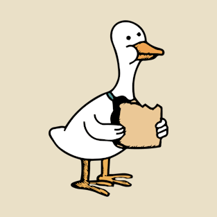 Ducks Eat Bread - Goose - Vintage T-Shirt