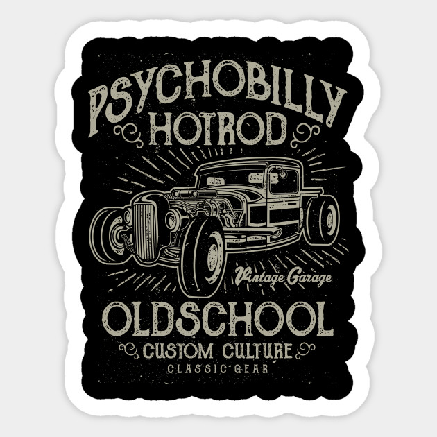 Old School Custom Classic Gear Classic Car Sticker Teepublic