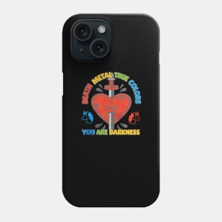 Cute Dagger Heart Unicorn Colorful Death Metal True Colors, You Are Darkness classic Vintage 80s 90s Phone Case