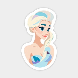 Portrait of Snow Queen Magnet