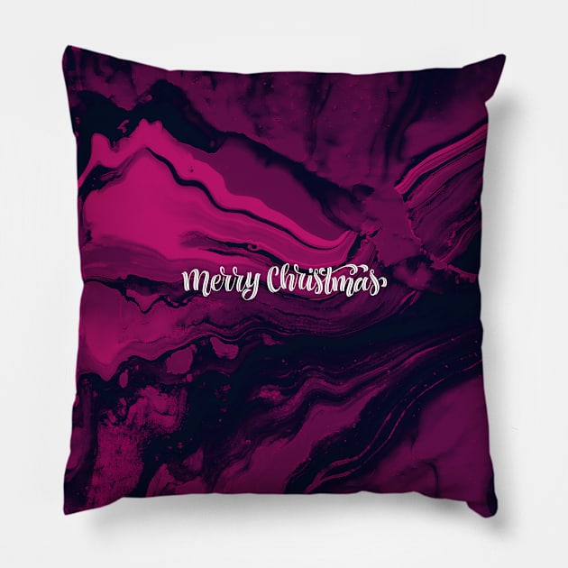 Merry Xmas Pillow by TheVintageChaosCo.