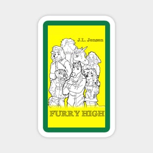 Furry High Book Cover by J.L.Jensen Magnet