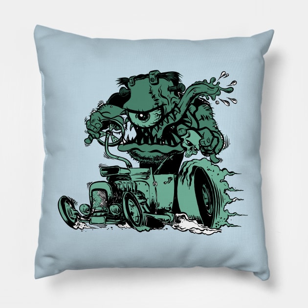 Classic Rat Fink Pillow by Mono oh Mono