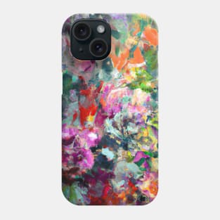 Colorful Abstract Watercolor Flowers - Floral Art Phone Case